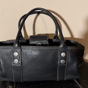 Michaels Black Leather Hobo Bag